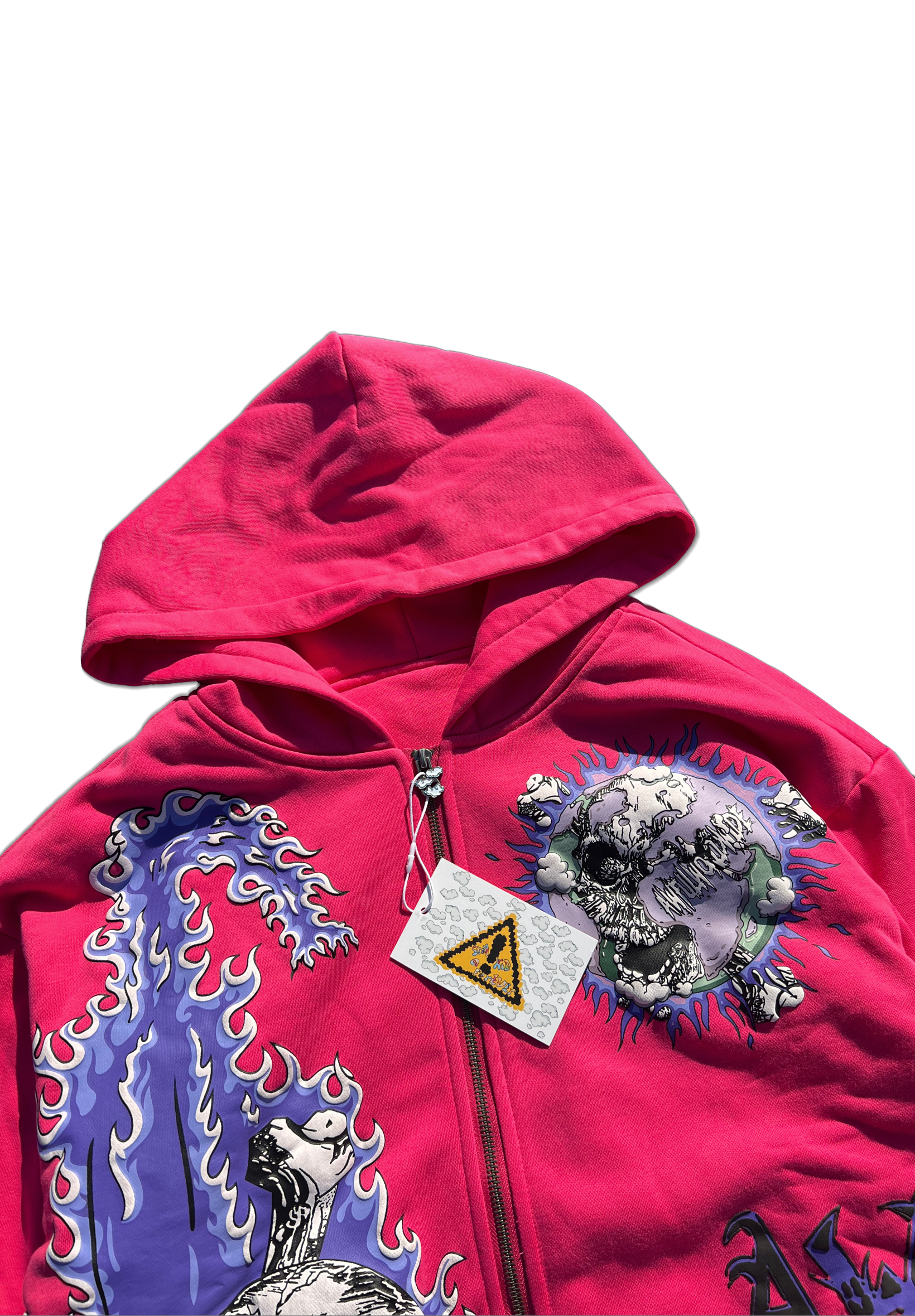 AWW PINK SIGNATURE ZIP UP – AwfulWorldwide AWW PINK SIGNATURE ZIP UP – AwfulWorldwide
