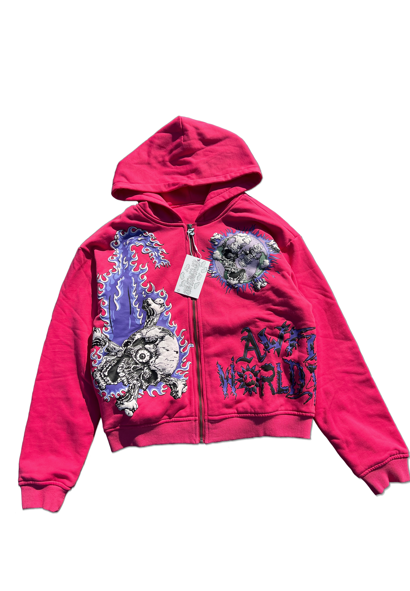 AWW PINK SIGNATURE ZIP UP